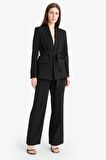 DeFacto Wide Leg Kumaş Palazzo Pantolon Normal Bel Geniş Paça E7241AX25SPBK81