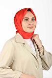 Aker Eşarp Bordo Kadın Düz Polyester Eşarp