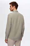 Ds Damat Slim Fit Haki Pötikare Gömlek 4HF02ORT03314 4HF02ORT03314