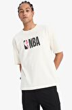 DeFactoFit NBA Wordmark Oversize Geniş Kalıp Bisiklet Yaka Kısa Kollu Tişört W6365AZ25SMER105