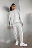 DeFactoFit Bisiklet Yaka Skuba Dalgıç Kumaş Sporcu Sweatshirt C9612AX24AUGR93