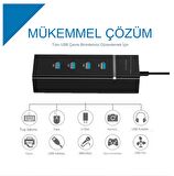 4 Port Usb Çoğaltıcı Çoklayıcı Hub Usb 3.0 Çoklama Pc Laptop Tüm Cihazlara Uyumlu