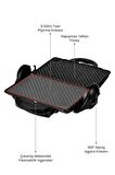 Awox Orion Tost Ve Izgara Makinesi 180° Açılabilir 1800w Siyah