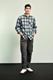 DeFacto Regular Fit Kareli Oduncu Uzun Kollu Gömlek A5517AX23AUGN1102