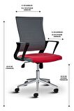 Asbir Mobilya Rigel 55100 Metal Ayaklı Çalışma Koltuğu Ofis Sandalyesi
