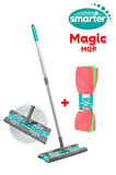 SMARTER MAGIC MOP PASPAS + MİKROFİBER BEZ 3 LÜ TEMİZLİK BEZİ