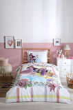 Özdilek Princess Flowers Tek Kişilik Disney Lisanslı Lastikli Fitted Çarşaf Çocuk Nevresim Takımı