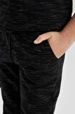 DeFacto Erkek Çocuk Beli Bağcıklı Lastikli Paça Cepli Jogger Eşofman Altı B8915A823CWBK81