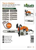 Balatlı Benzinli Ağaç Kesme Motoru FP-TM-MT-JS5800