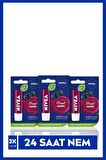 Nivea Dudak Bakım Kremi Böğürtlen X3 Adet,doğal Yağlar Ile 24 Saat Nem