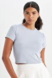 DeFactoFit Crop Bisiklet Yaka Sporcu Kısa Kollu Tişört D2200AX24AUBE748