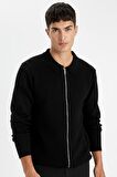DeFacto Standart Fit Normal Kesim Polo Yaka Triko Hırka D3592AX24WNBK27