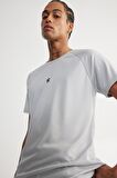 DeFactoFit Hızlı Kuruyan Slim Fit Dar Kesim Bisiklet Yaka Baskılı Sporcu Kısa Kollu Tişört V2887AZ25SPGR91