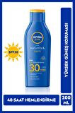 Nivea Sun Güneş Koruyucu Nemlendirici Losyon Spf30 200ml, Q10 Sıkılaştırıcı Vücut Sütü 400ml, C Vitamini