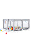 Original Playard Güvenli Bebek Ve Çocuk Oyun Alanı Oyun Parkı 120x120 Oyun Matı Ve Topları Yataklı