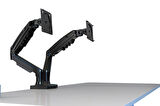 Nb F160 17-27 " Çift Kol Amortisörlü Vesa Monitör Standı Monitör