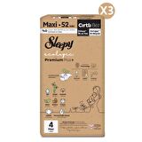 Sleepy Ecologic Premium Plus Avantajlı Paket Bebek Bezi 4 Numara Maxi 156 Adet    