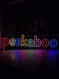En Güzel Günde Peekaboo Kişiye Özel Işıklı Neon Led Duvar Dekarasyon 30*120 cm