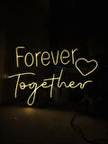 En Güzel Günde Forever Together Işıklı Neon Led Duvar Dekarasyon 45*60 cm