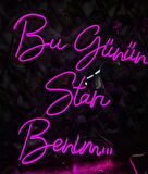 En Güzel Günde Bu Günün Starı Benim Işıklı Duvar Dekarasyon 60*50 Cm