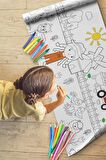 Dev Boyama Çiftlik Temalı Bebek, Kreş ve Çocuk Aktivite ve Boyama Rulosu - Kids Coloring Roll