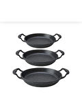 3 Lü Granit Döküm Sahan Seti (18cm-20cm-22cm)