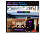 Sese Duyarlı Ritim Çubuğu,RGB 32Led Işık Atmosfer Işığı,Parti, Araç İçi, Oyun Odası Ekolayzer