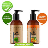 Rekze Yenilebilir Portakal + Natural Masaj Yagı 120 ml
