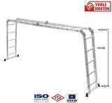 beykon 1,6mm 4x5 20 basamak çok amaçlı katlanır akrobat merdiven
