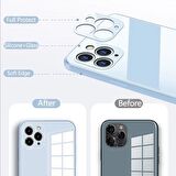  iPhone 11 Parlak Cam Kamera Korumalı Telefon Kılıfı
