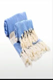 Elmas Desenli , 100 x 180 Mikrofiber Teknoloji ile Çabuk Kurur Peştemal Mavi Beyaz