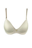 Kadın Soft Kaplı Desteksiz Taşlı Sütyen Ekru 9700 Diana