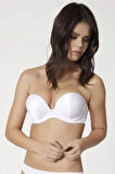 Kadın 2 Beden Büyüten Ekstra Destekli Dolgulu Straplez Sütyen Cindy