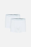 Tight Pamuklu 2'li Beyaz Erkek Boxer