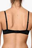 Kadın Siyah Desteksiz Soft Touch Şeffaf Askılı Sütyen