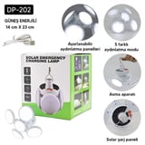 4Lü Katlanir Solar Lamba