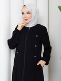ESLEMNUR NERGÜL VE SIVAMA ÇITÇIT DETAYLI FERACE