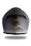 Palio 2  DeepSky Mat Siyah-Mat Titanium Açık Kask