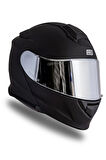 Delta Basic Mat Siyah çene Açılır Kask