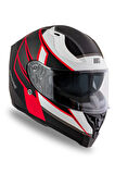 Strada Competition Beyaz-Kırmızı Kask