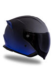 Palio DeepSky Mat Siyah-Mavi Açık Kask
