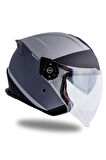 Palio 2  Scout Mat Titanyum-Siyah  Kask