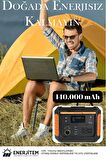 ENERJİTEM Kablosuz Şarj Özellikli(İPHONE VE VB),taşınabilir Güç Kaynağı 140.000 Mah Powerbank 500w
