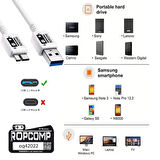 Ropcomp USB Micro-B Superspeed Data Kablosu USB 3.0 100cm