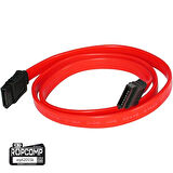 Ropcomp Harddisk HDD SSD DVD Rom SATA 3.0 Veri Kablosu 6.0 Gbps (Kırmızı – Düz)