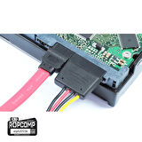 Ropcomp Harddisk HDD SSD DVD Rom SATA 3.0 Veri Kablosu 6.0 Gbps (Kırmızı – Düz)