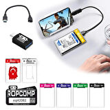 Ropcomp 2.5" Sata HDD Kutusu Telefon Yedekleme Type C OTG USB