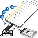 Ropcomp 2.5" Sata HDD Kutusu Telefon Yedekleme Type C OTG USB