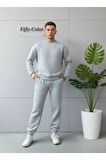 Unisex Kalın Şardonlu Sweat ve Eşofman Takım ALT-ÜST