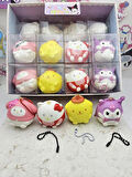 sanrio kawaii mini sukuşi anahtarlık yumuşak yavaş yükselen model seçenekli 1 adet çanta süsü squish